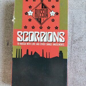SCORPIONS TO RUSSIA WITH LOVE AND OTHER SAVAGE AMUSEMENTS VHS TAPE